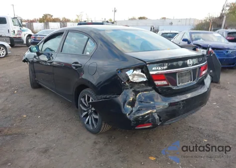 2015 Honda Civic Ex-L from USA, damaged, VIN 19XFB2F93FE249124